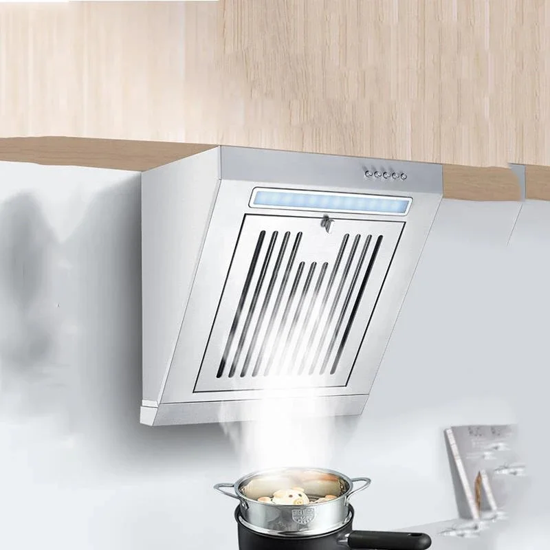 Mini 230W Mini Side Suction Range Hood Stainless Steel Panel Hanging Household Ventilator 380mm Kitchen Exhaust Cooker Hoods 4