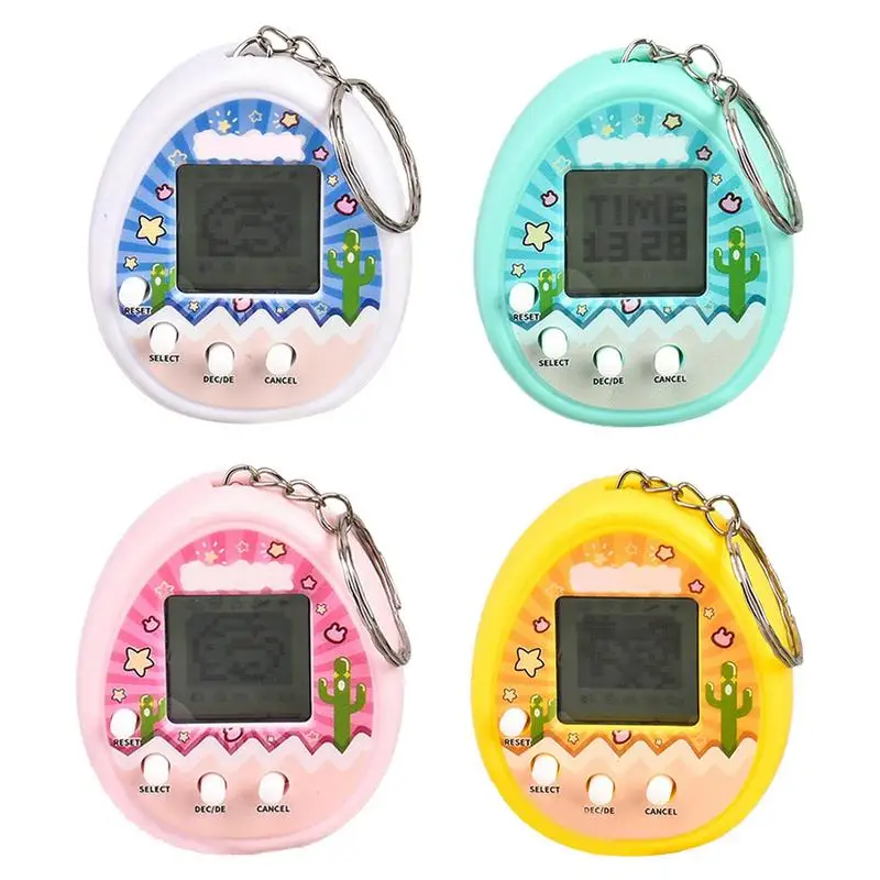 Virtual Digital Pet Game Machine Portachiavi Bambini Handheld Mini Pocket Electronic Pet Machine Digital Pet Game Console Giocattoli Per Bambini