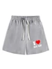 I LOVE MY GF Print Men's Summer Fashionable Drawstring Casual Sports Loose Shorts, Suitable for Sports, Comfortable  Versatile 3