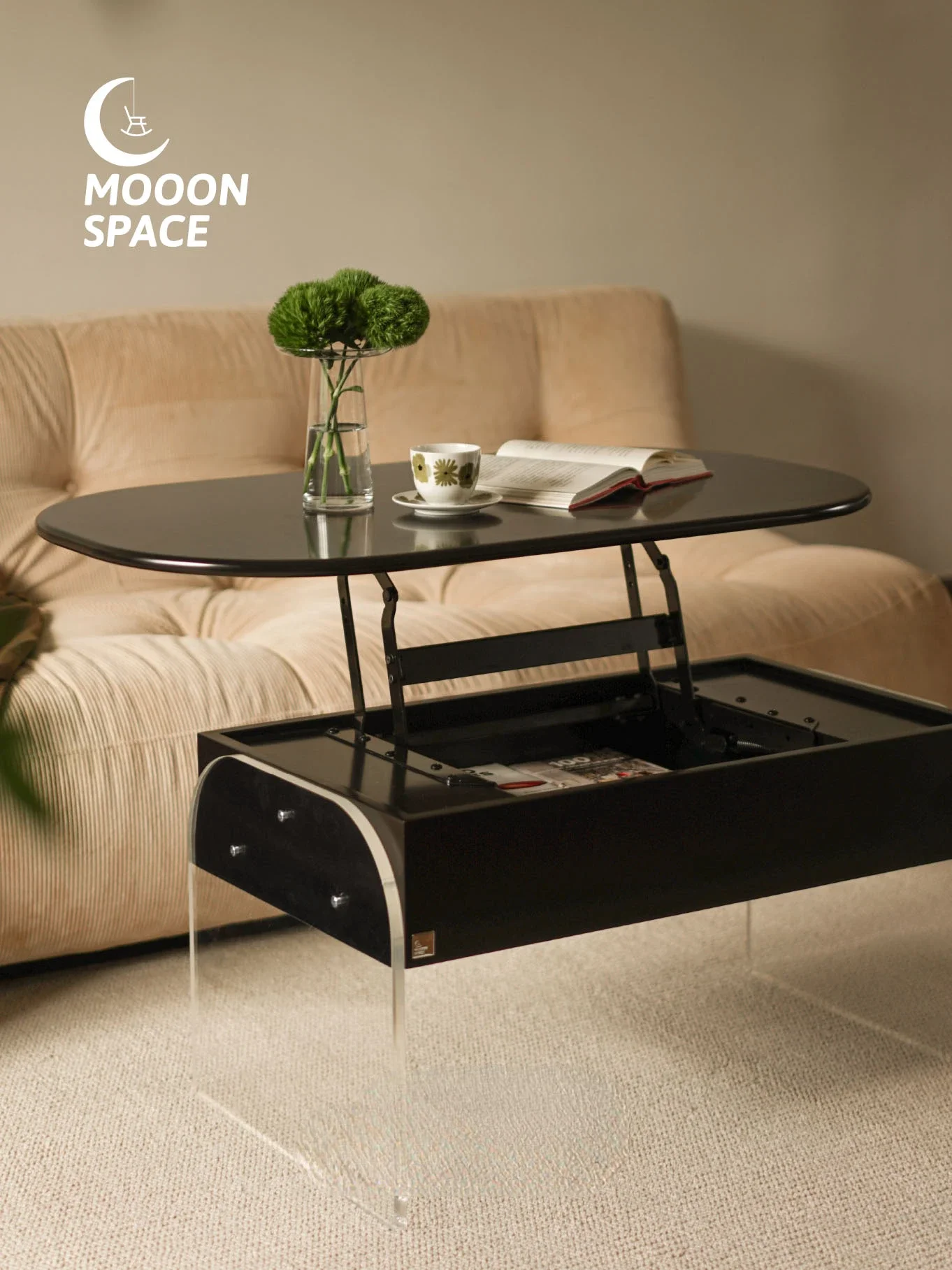 

Кофейный столик для маленькой квартиры, многофункциональный подъемный кофейный столик, Современная подвеска, фотография