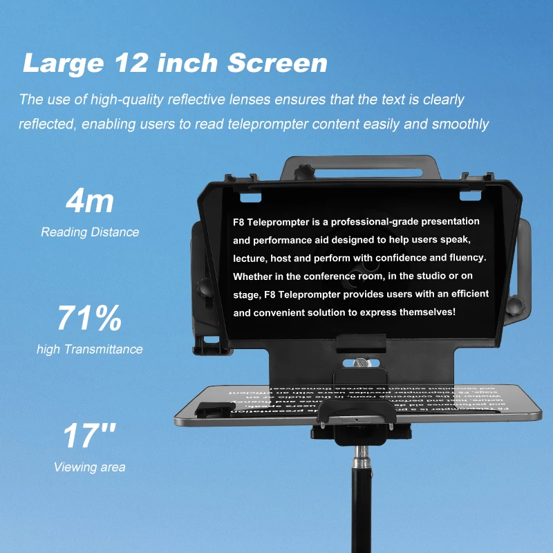 Soonpho F7/F8 Teleprompter for Tablet & Smartphone 4