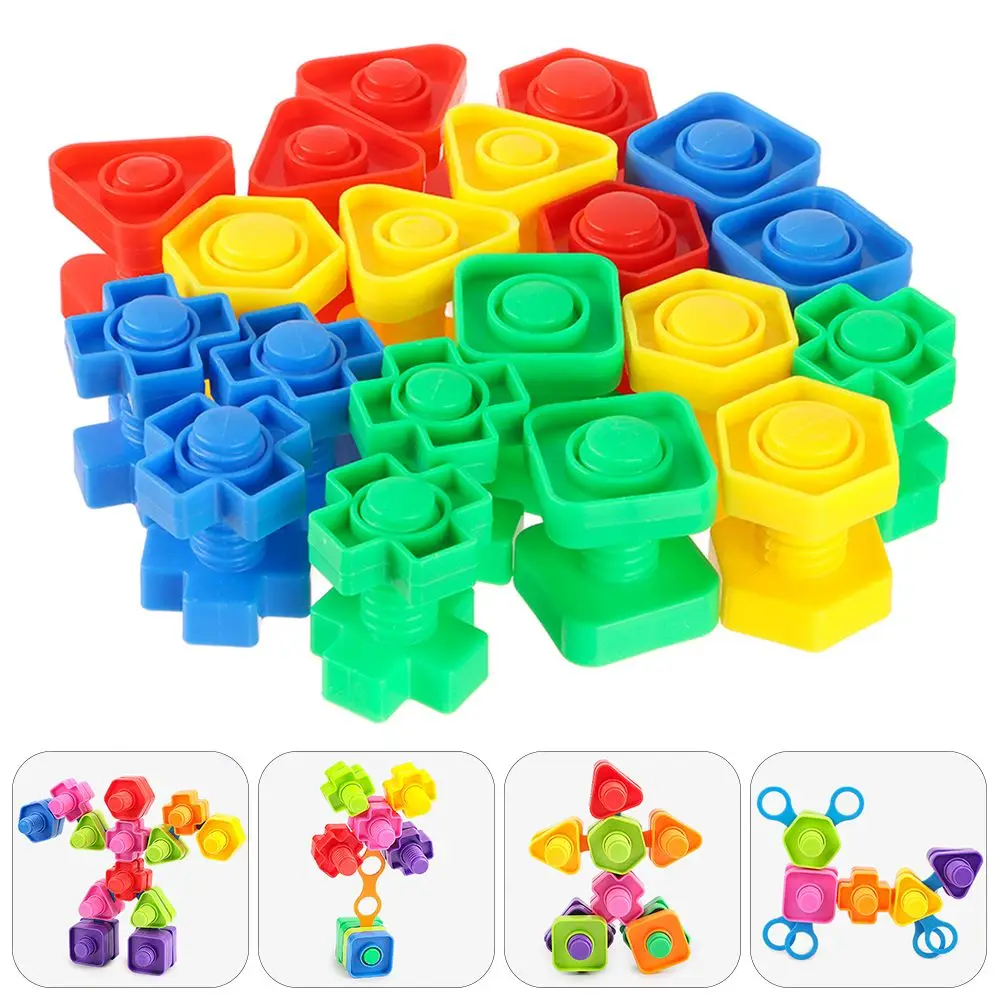 

10/20 комплектов, Детский конструктор «болты и гайки»