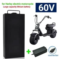 Batterie Li-ion pour moto électrique 60V 40Ah, 2000W, pour Harley, scooter électrique pliable à deux roues Citycoco, chargeur gratuit 3