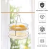 1/2 Layer Clothes Dryer Basket with Hanging Hook Fine Mesh Household Towels Stockings Foldable Baby Sweater Drying Rack for Home 4