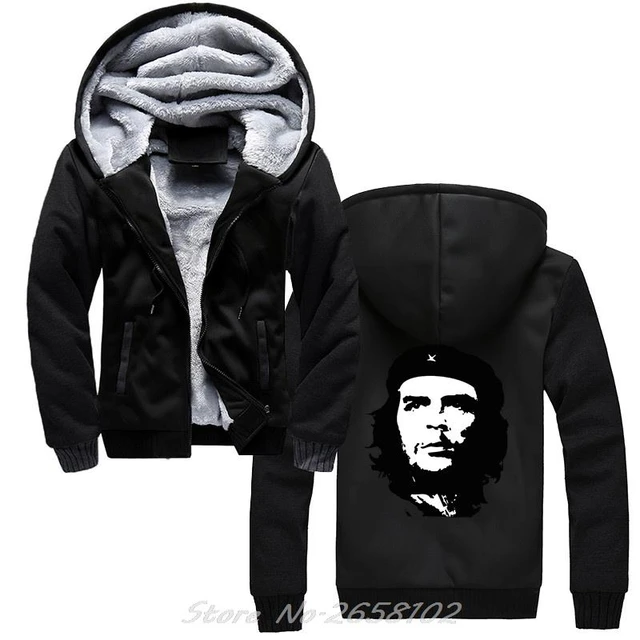 Che Guevara Ernesto Jackets For Men Clothing Thicken Winter Oversized  Hoodies Camouflage Jacket Fleece Hooded Sweatshirt Zipper - AliExpress