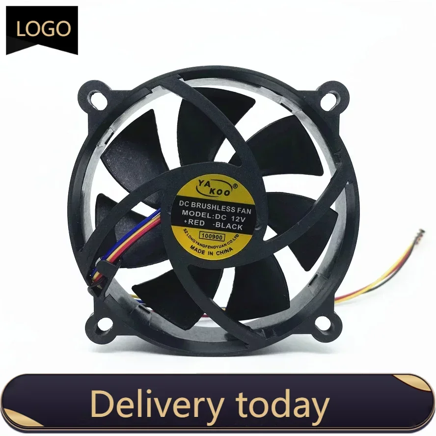 9225 9025 90MM 90x90x25mm Circular fan 72mm hole pitch For 775 CPU Cooling Fan 12V with PWM 4pin