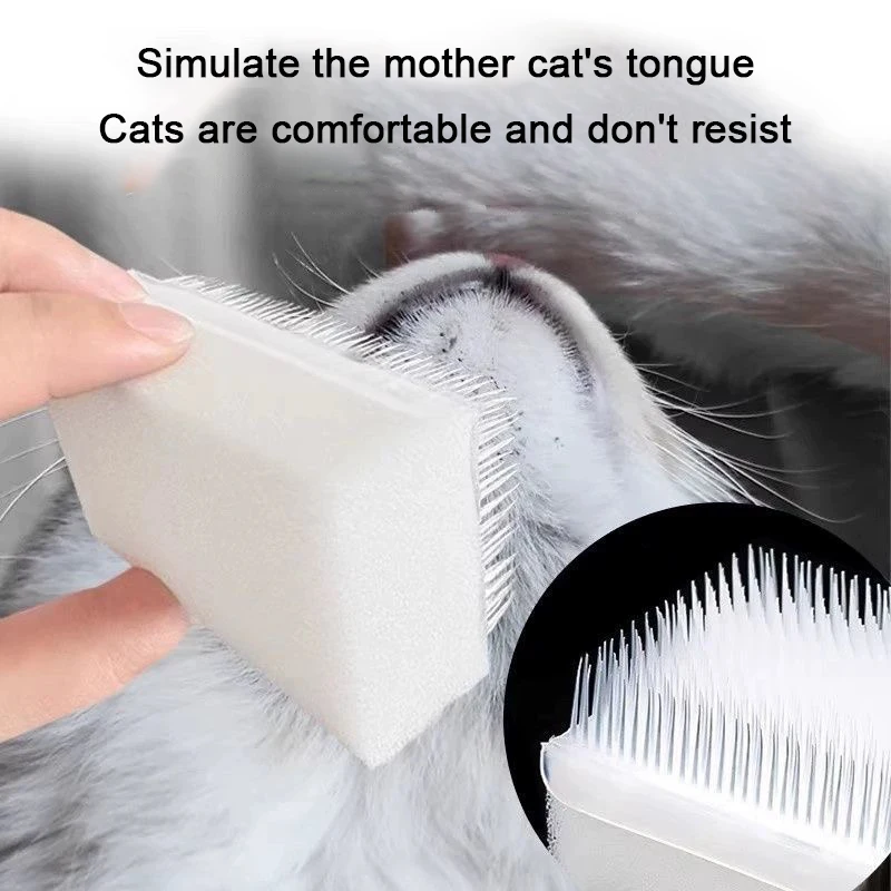 1/5/10PCS Dog Massage Pet Special Multifunctional Dust Removal Sponge Cleaning Brush Simulated Cat Tongue Comb_voghion.com
