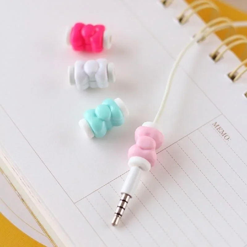 1pcs New Silicone Digital Cable Protector Cord Protecotor Protective Sleeves Cable Winder Cover (Color: Multicolor)