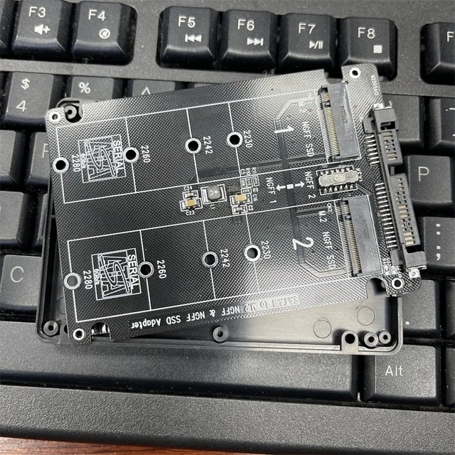 JUCHRZEY Adaptateur M.2 Vers SATA3 - Carte Convertisseur SSD - 6 Gbit/s - Pour PC