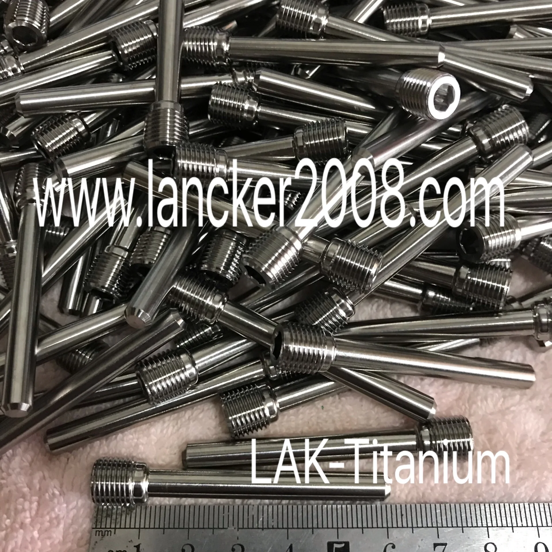 Titanium bolts M10x1.0x64 60 52 46 Dia 6mm titanium Gr5 alloy socket pin/shaft machine parts for Motor brake caliper