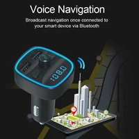 A23 FM Transmitter Car Bluetooth-compatible 5.0 Audio Receiver MP3 Player Dual USB Fast Charging Handsfree Wireless Car Charger - Image 4