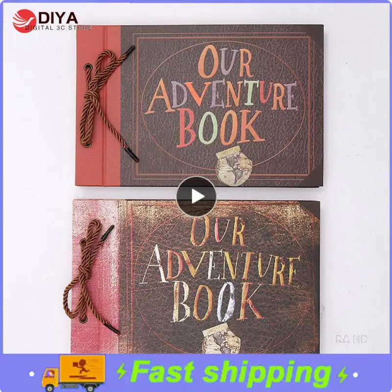 

Винтажные листы из крафт-бумаги 40 страниц, карточки, My Adventure, альбом для книг ручной работы, Pixar, фотография, альбом для скрапбукинга