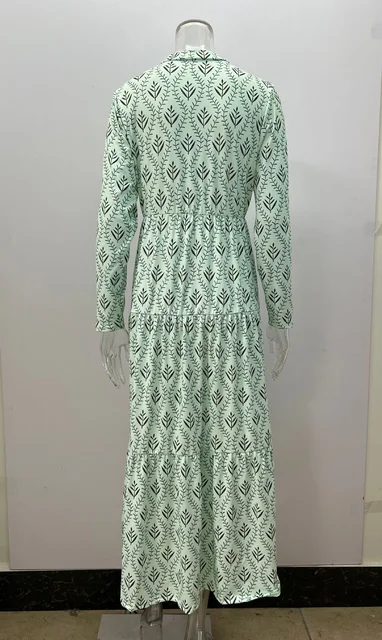 2024 AliExpress transfrontaliero autunno e inverno bella bellezza, nuovo vestito allentato moda retrò colletto alla coreana lungo 6