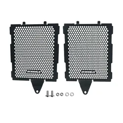 Premium Motorcycle Radiator Grille Guard Cover Protector (Black)