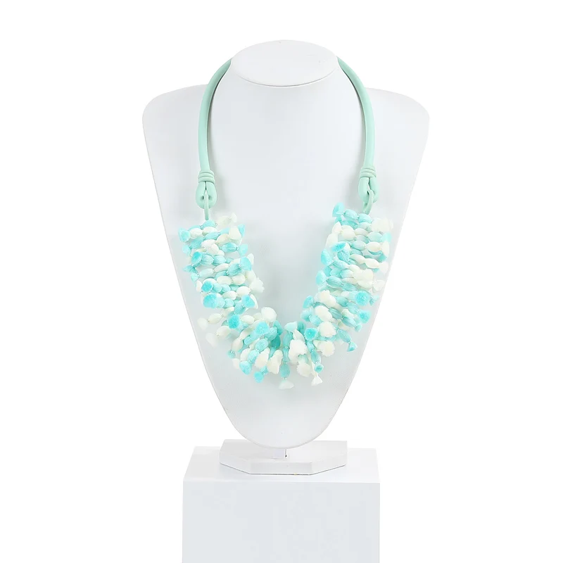 New Punk Style Handmade Women Necklaces Classic Silicone Rubber Chokers Necklaces Colourful Torques Popular Clothes Accessories