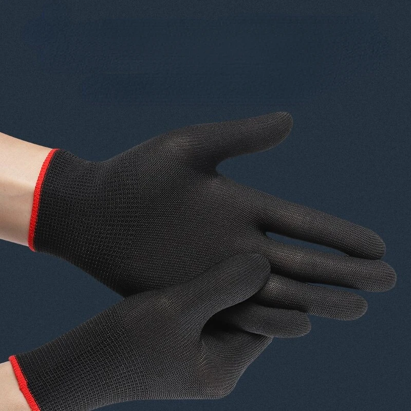 1 pairs of nitrile safety coated work gloves, PU gloves and palm coated mechanical work gloves, obtained 2
