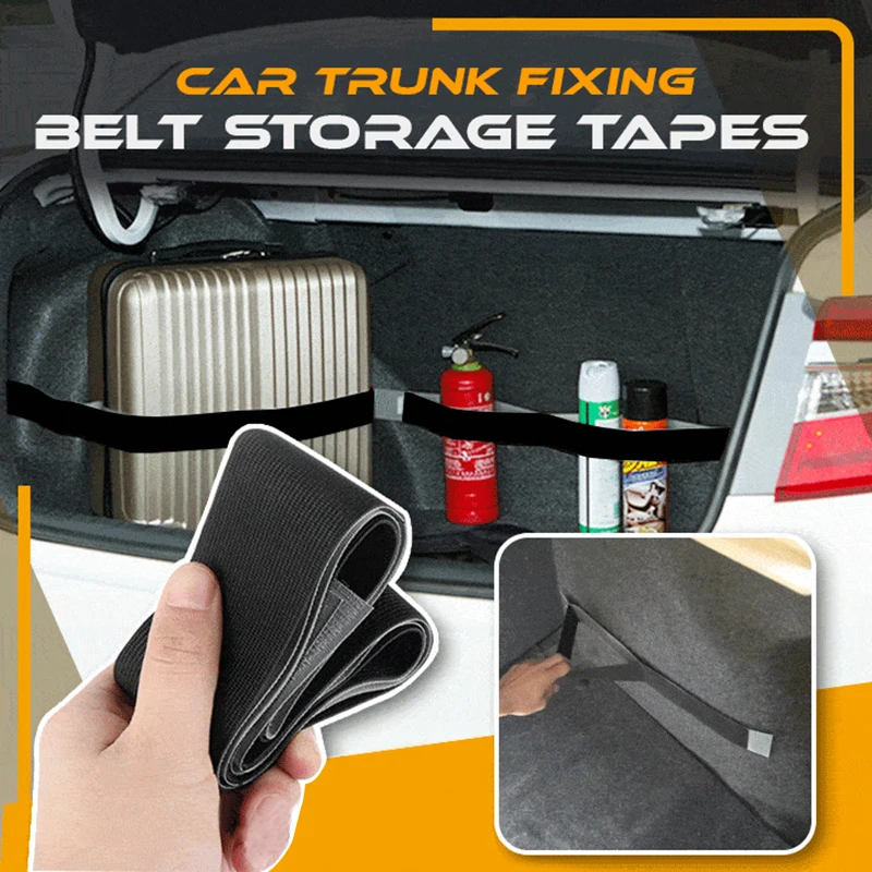 

Car Trunk Organizer Elastic Fixing Belt Magic Sticker Band Tapes Fire Extinguisher Fixing Belt Automobile Interior Accessories