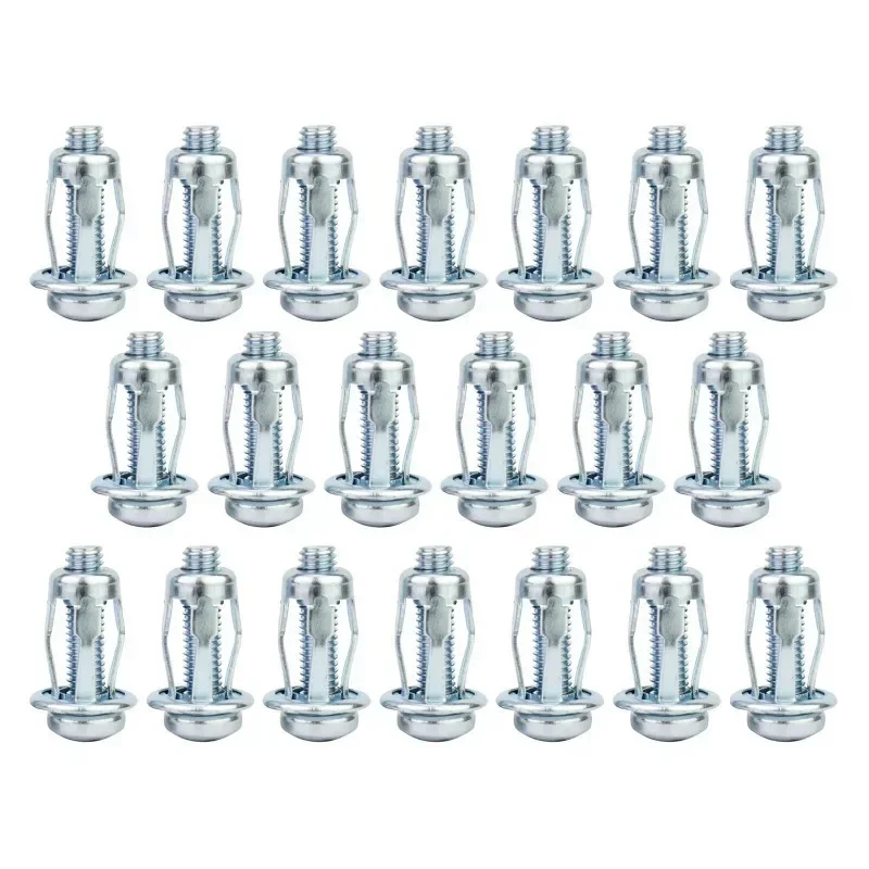Expansion Plugs 20pcs Jack Nuts Screw Petal Screw Anchors for Curtain