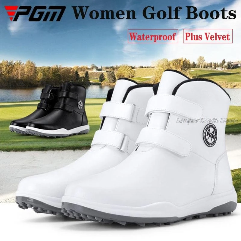 Aja relais Ben depressief Pgm Golf Schoenen Vrouwen Winter Waterdichte Laarzen Spikes Antislip  Sneakers Dames Fluwelen Warm Golf Laarzen Hoge Enkel Wandelschoenen  schoenen|Golfschoen| - AliExpress