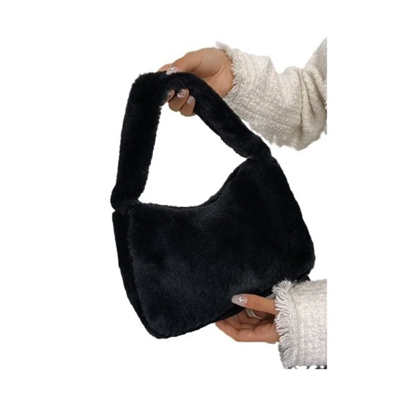 New Fashion Armpit Single Shoulder Bag Chic Spicy Girl Leopard Print Ins Women's Fluffy Bag Trendy