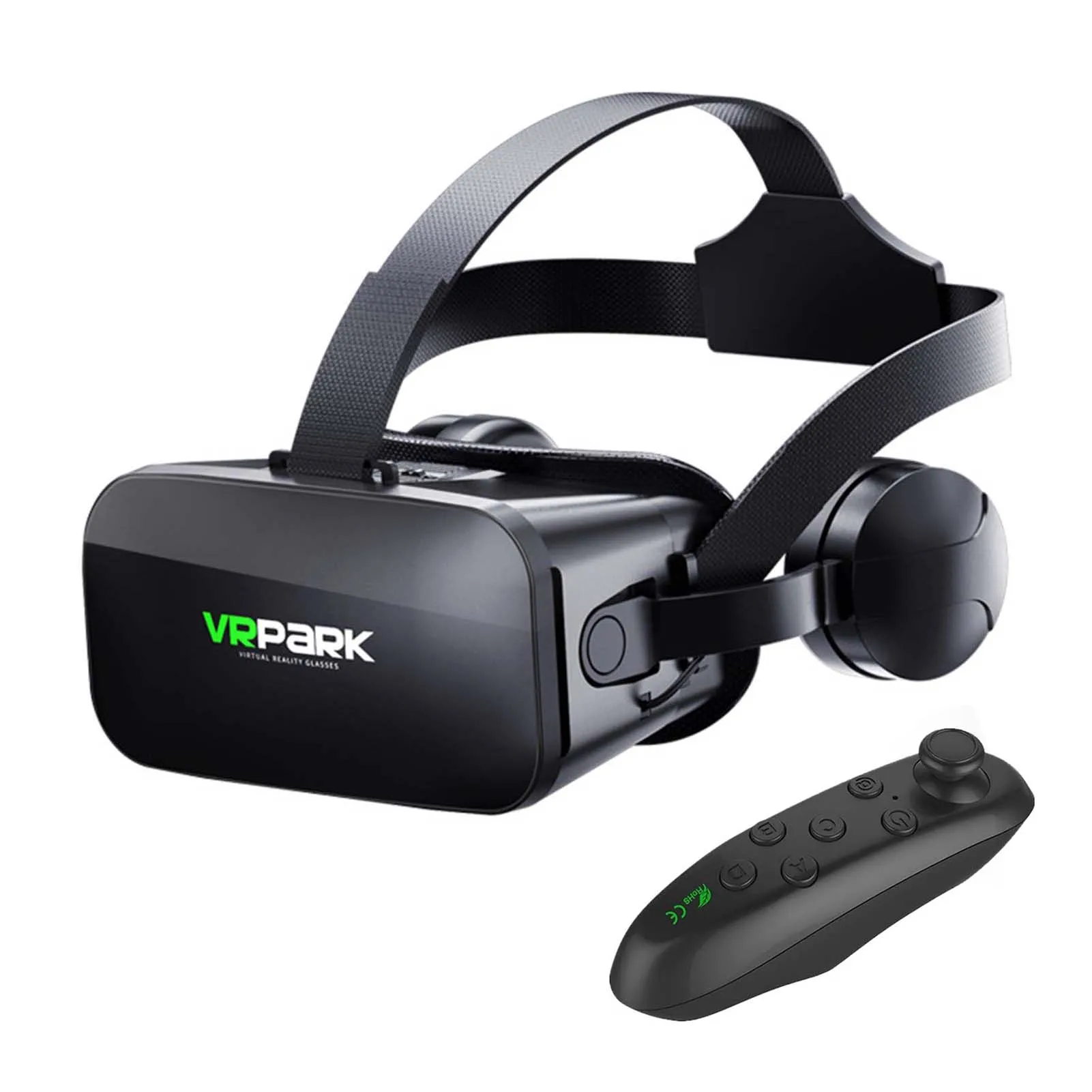 VR Park gafas VR auriculares 3D gafas de realidad Virtual VR auriculares  para IOS Android PC con mango inalámbrico protección ocular - AliExpress