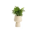 Nordic Creative High Foot Simple White Ceramic Flower Pot, Light Luxury Home Room Decoration, Modern Decorative Vase ins 5