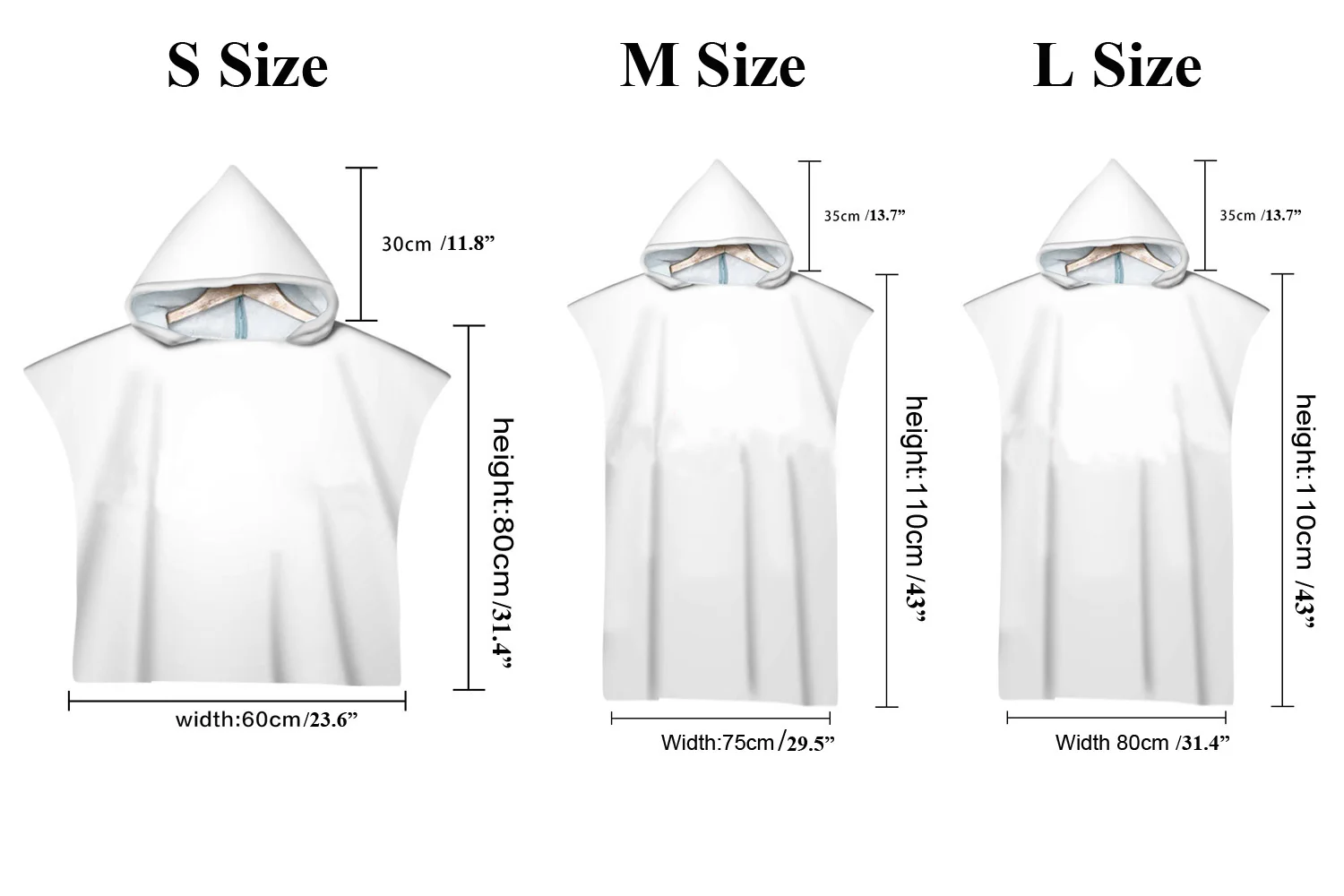 Personalized Hooded Poncho Towel for Adults and Kids Swim Beach Changing Robe Sand Free Special Unique Holiday Gi