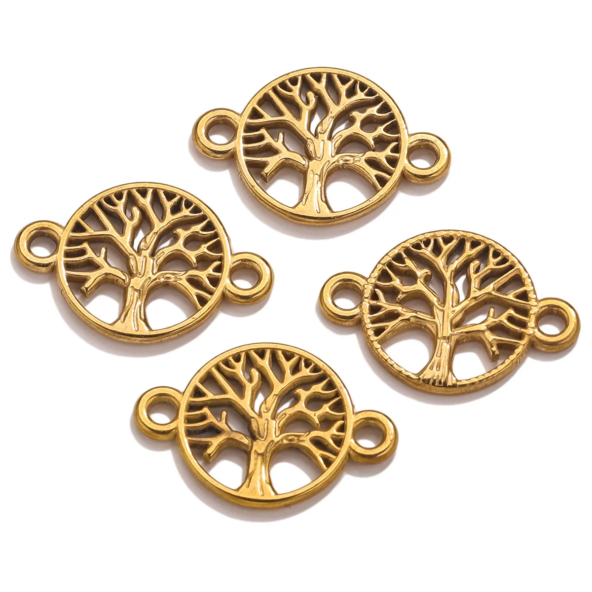 European Stainless Steel Accessories Bracelet Necklace DIY Life Tree Accessories Pendant 4