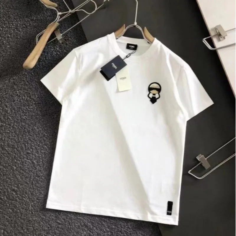 weather Embroidery Loose basic t shirt summer short Sleeve Simple T-shirts for Women harajuku Kawaii funny student tshirt