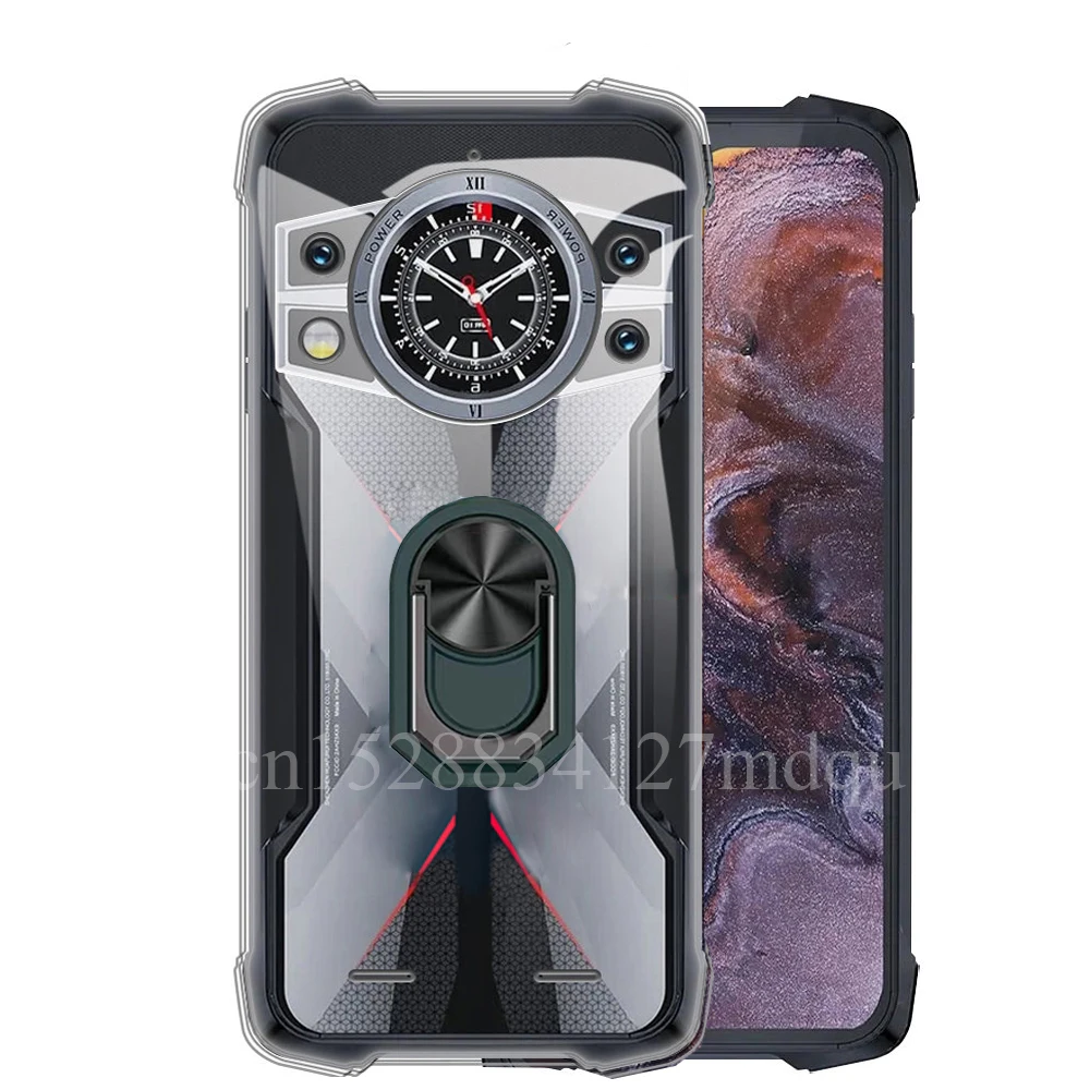 Durable Black Shockproof Ring Holder Case - Soft TPU Cover