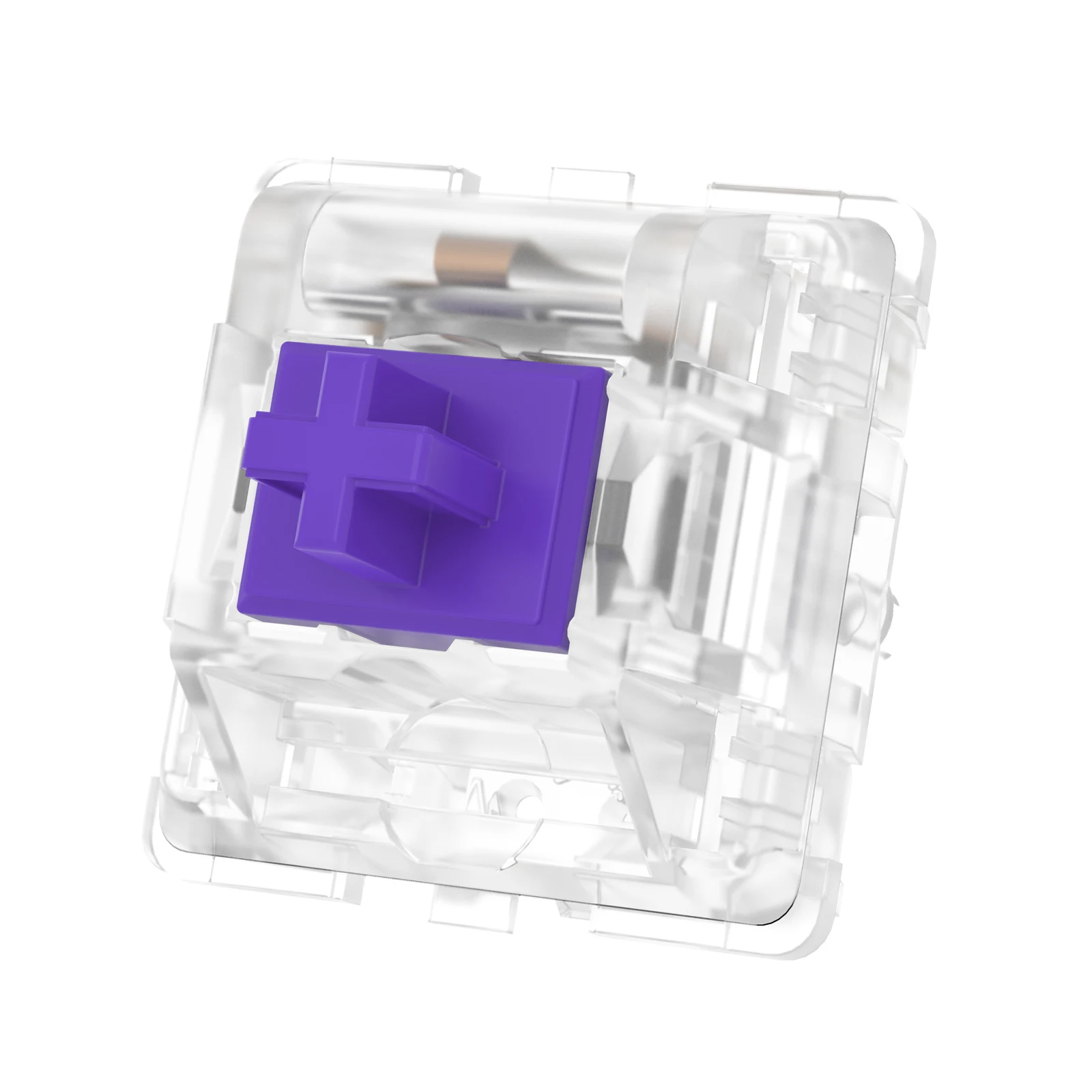 DUROCK Medium Tactile Switches 65g 67g Gold Plated Spring Purple Mechanical Keyboard Switch for MX Clear Zealio V2 Switches