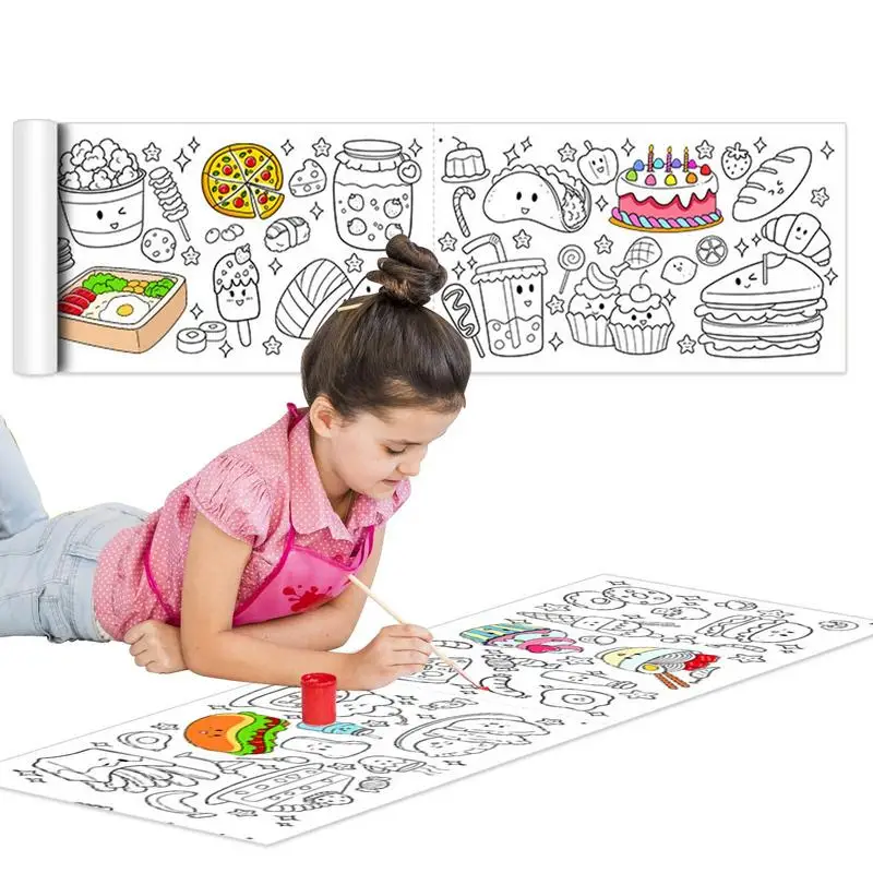 

Drawing Roll Paper For Kids Coloring Paper Roll For Kids DIY Painting Early Educational Toys Stickable Waterproof Coloring Paper