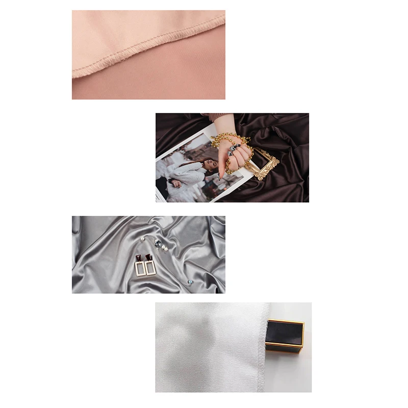 Kristall Satin Requisiten Nagellack Handheld Dekoration Nagel Verbesserung Fotografie Hintergrund Tuch Nagel Zubehör – Detail 9