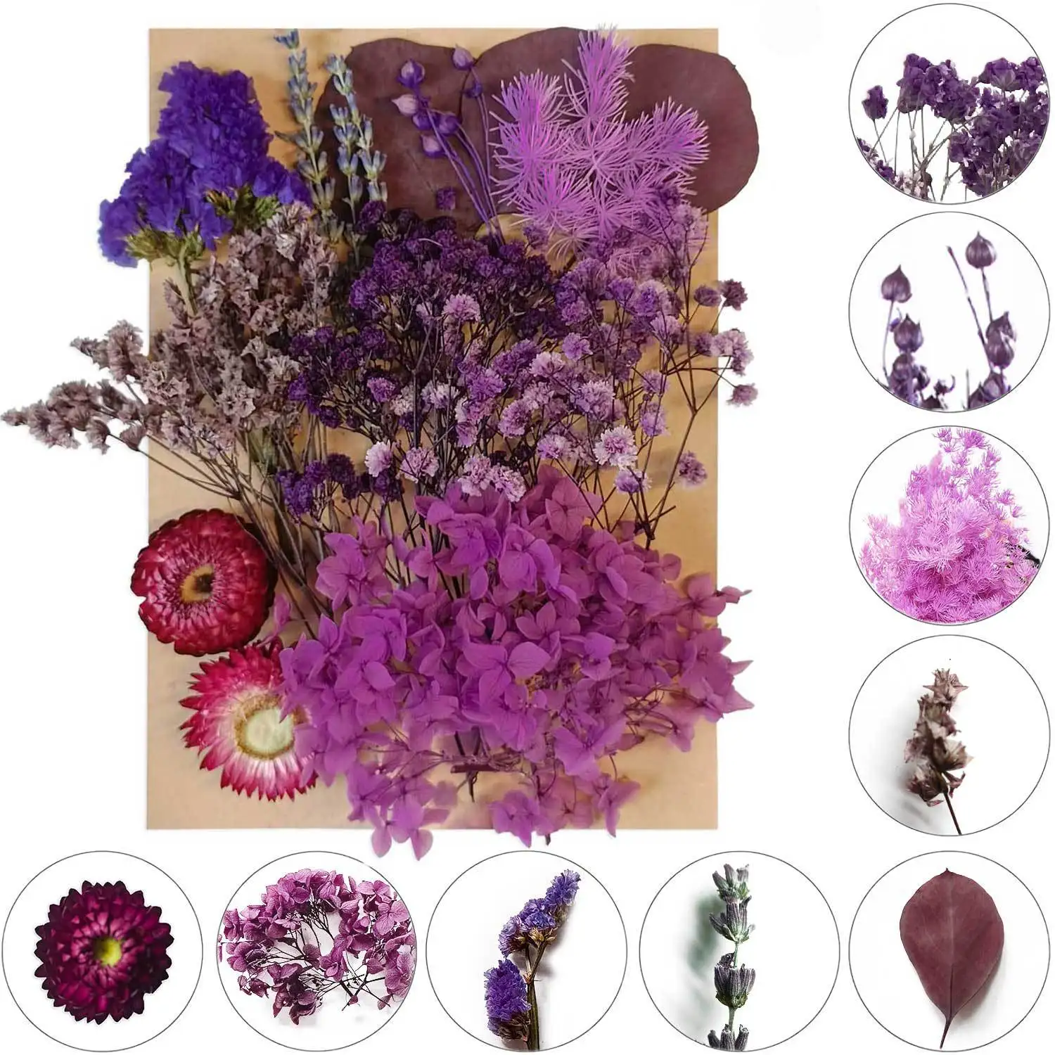 1Bag Natural Dried Flower For Aromatherapy Candle Making Epoxy