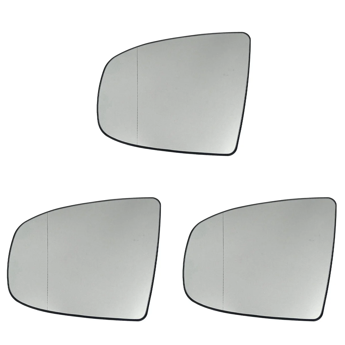 

3X Left Side Rear View Mirror Side Mirror Glass Heated + Adjustment for BMW X5 E70 2007-2013 X6 E71 E72 2008-2014