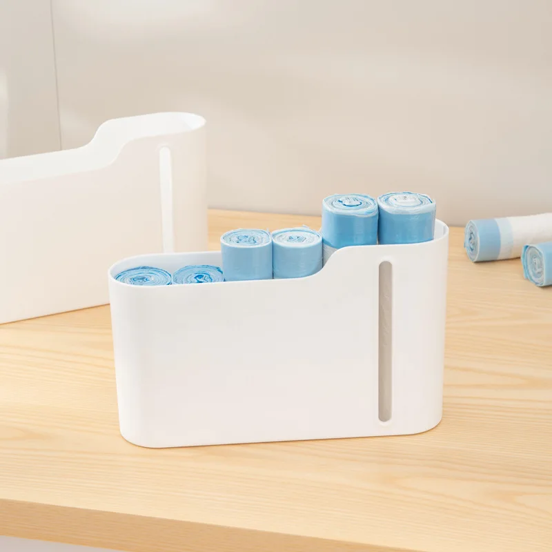 Plastic Bag Storage Box Multifunctional Trash Bag Container