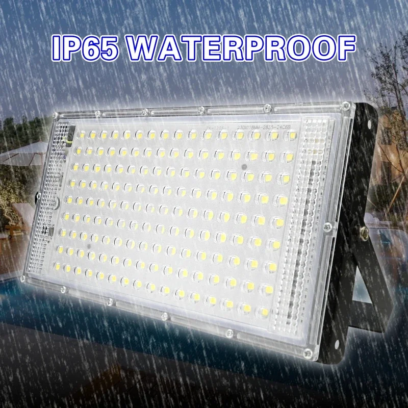 1pcs150W Led 투광 조명 220V 110V 야외 정원 홍수 조명 스포트라이트 Focos LED 반사경 가로등 조경 조명