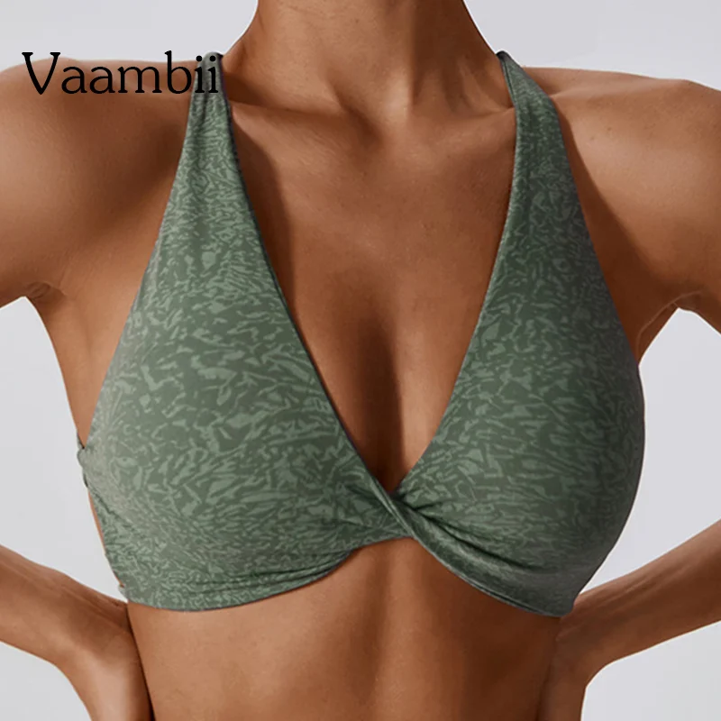 

Yoga Sport Bra Open Back Gym Tank Top Shockproof Sexy Back Sports Type Top Breathable Athletic Fitness Workout Bra For Women