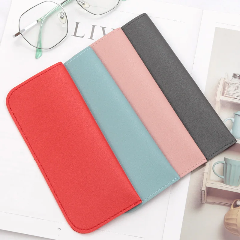 1Pcs Solid Color Glasses Bag Protective Sunglasses Cover Case Box Reading Eyeglasses Pouch Eyewear Protector Case Accessories