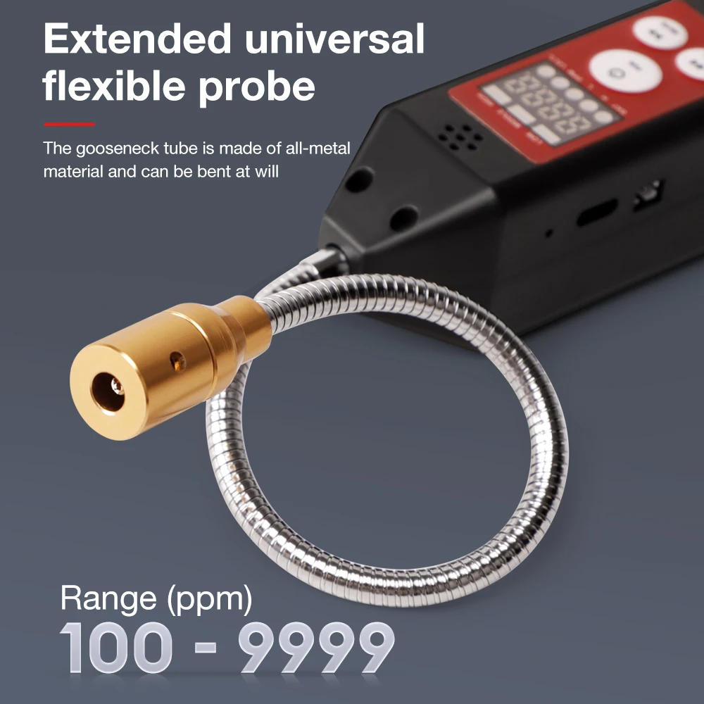 2025 Portable Gas Leak Detector 100-9999PPM
