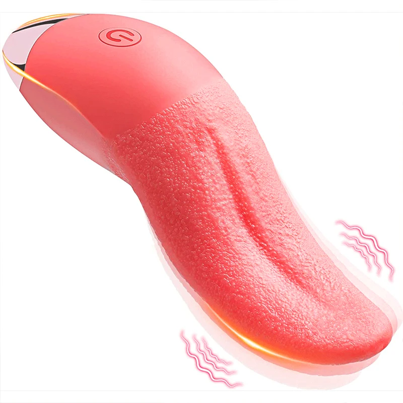 Tongue Licking Nipple Clitoris Anal Vagina Vibrator Stimulator Vibration for Female Couples Sexy Adult Female Vibrator Toys
