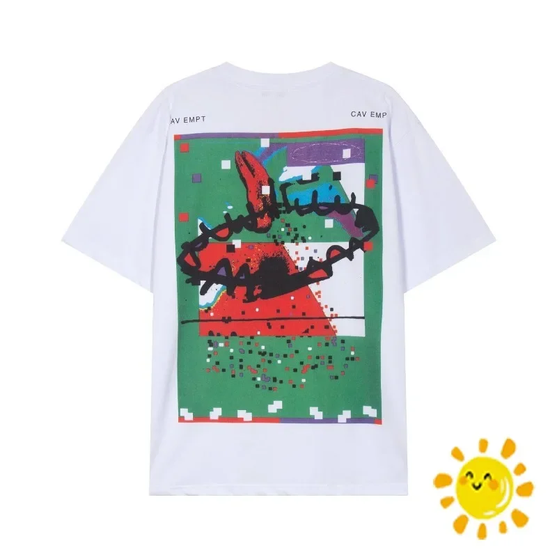 

Classic New Slogan Abstract Print Cavempt T Shirt Men Women Cavempt Top Tees Fashion Summer Tee