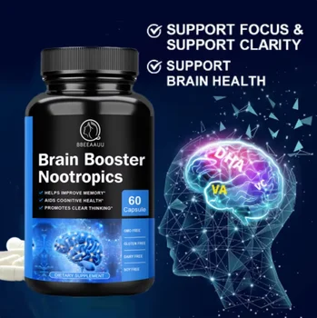 BBEEAAUU 100mg Phosphatidylserine Capsule for Memory and Focus Smarter Brain Health Nootropics Supplement 1