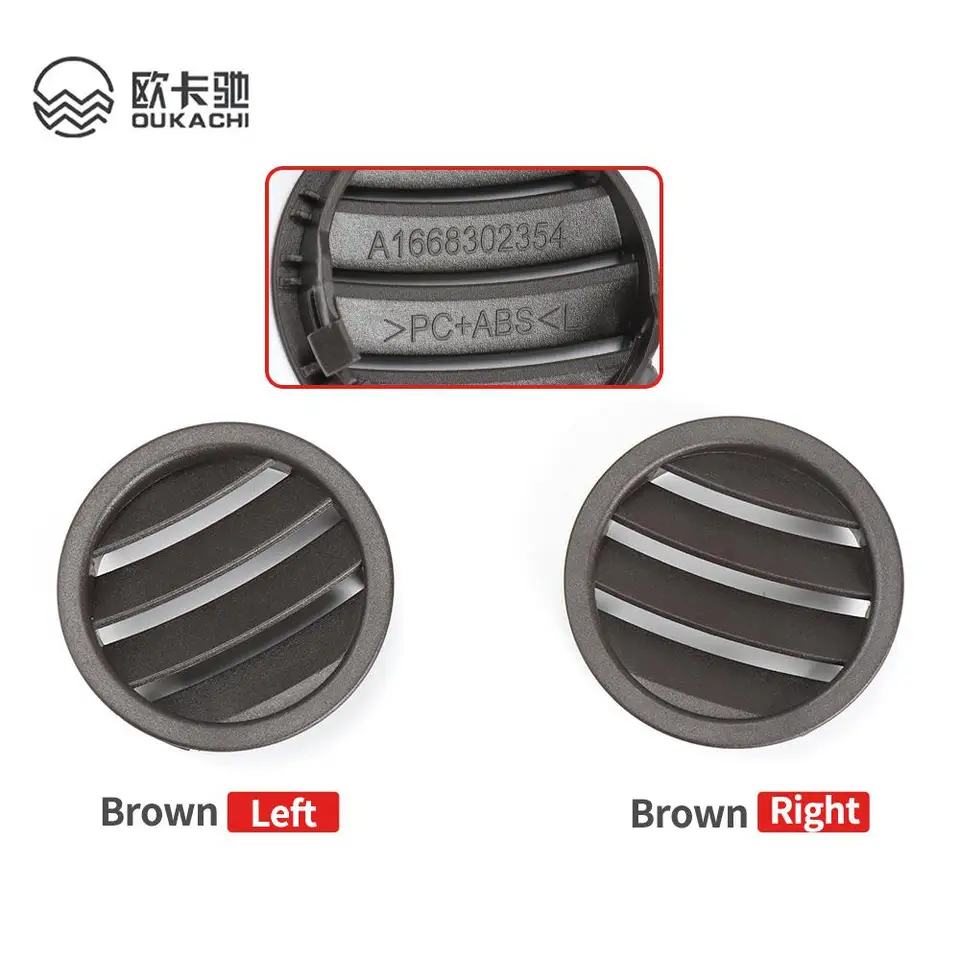 Grilles D’aération Pour Mercedes Classe C W204 (2008-2015) – Paire Gauche/droite, Noir, Installation Facile