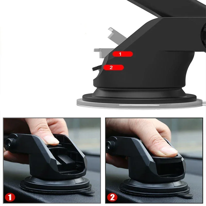 Car Suction Cup Mount Holder Car Phone Holder Sucker Base for iPhone 16 Samsung Windshield Universal Sucker For Car Accessories