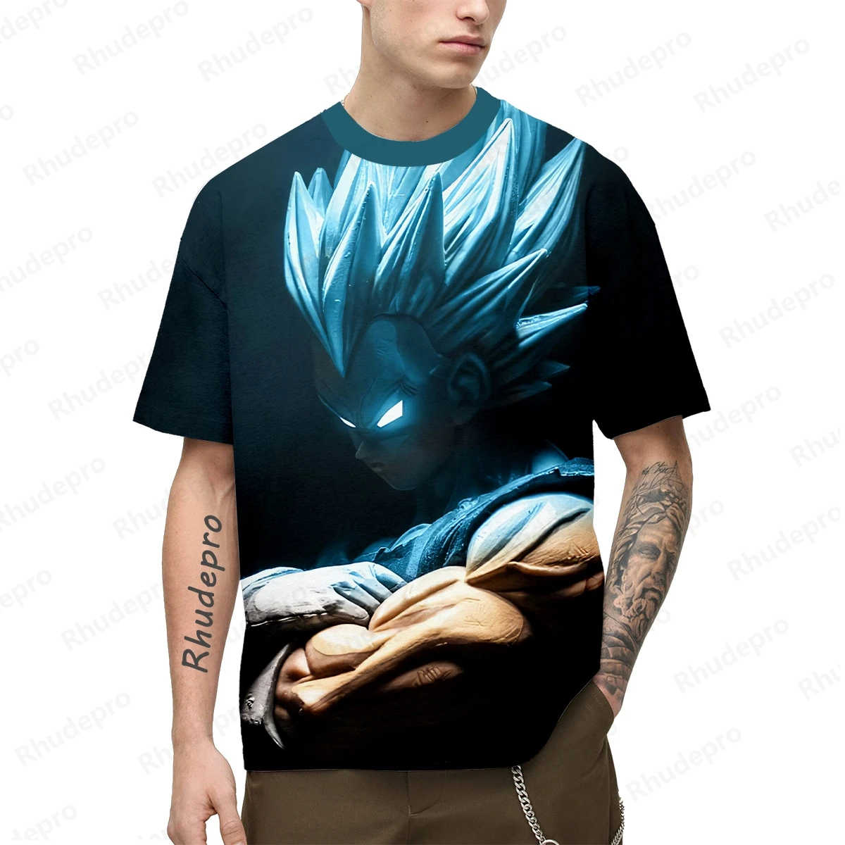 

Мужские Подарочные Топы в стиле Харадзюку размером 100-5XL, Мужская одежда, новая футболка для косплея, уличная одежда Goku, высококачественные футболки, трендовые рубашки 2024