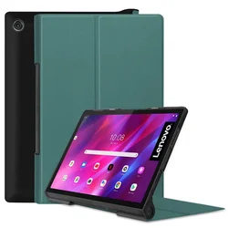 Premium PU Leather Flip Stand Case for 11 - Inch Tablets - Elegant and Durable Cover (Dark green)