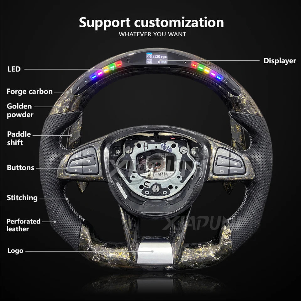 カスタマイズされた LED RPM ステアリングホイールベンツメルセデス
