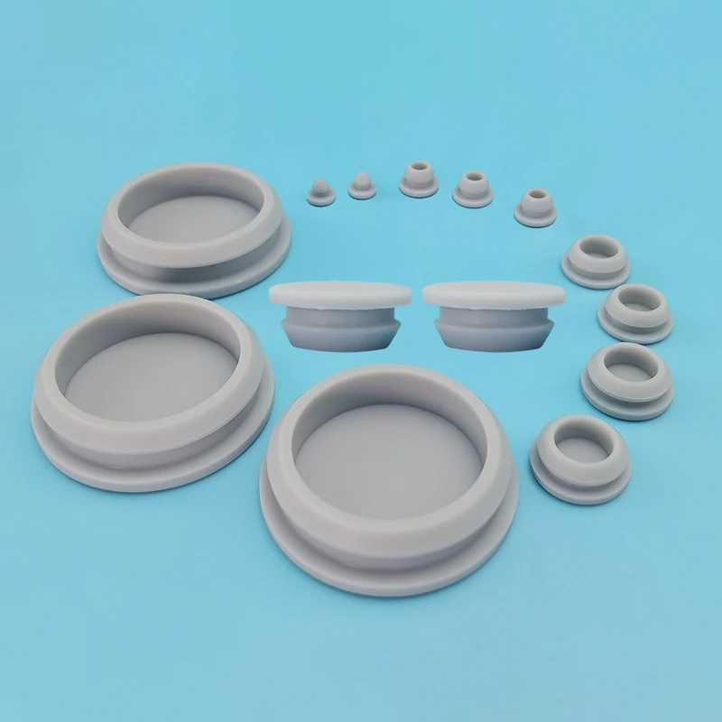 Snap-on Silicone Rubber Cap 2.5-60.6mm T Type Hole Plug Cover Blanking End Cap Tube Inserts Bung Seal Stopper Sealing Plug