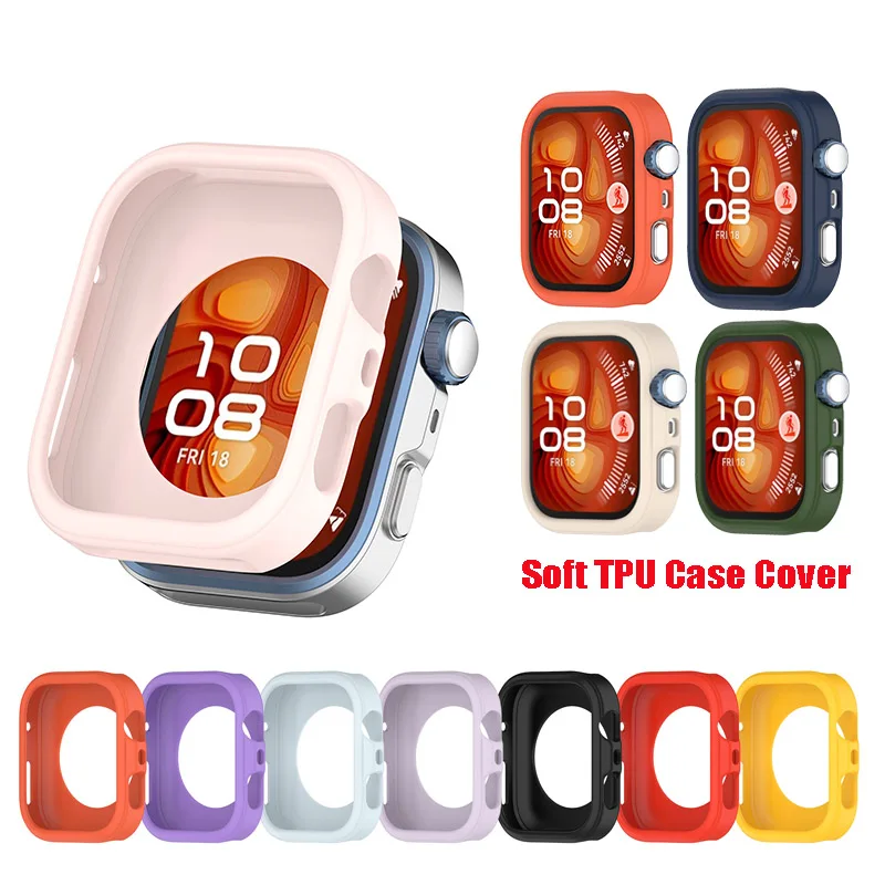 Candy Color Soft TPU Case Cover for Watch Fit - Bumper Shell Protector Accessory